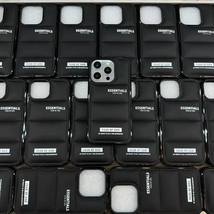 Essentials Silicone Puffer Back Cover For Apple iPhone 15 Pro