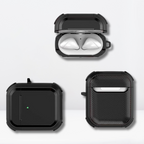 Eggshell Protective AirPods 1/2 Case (Black Color) Mobile Case by CoverMeUp - Style 2