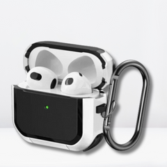Eggshell Protective AirPods 3 Case (White/Black)