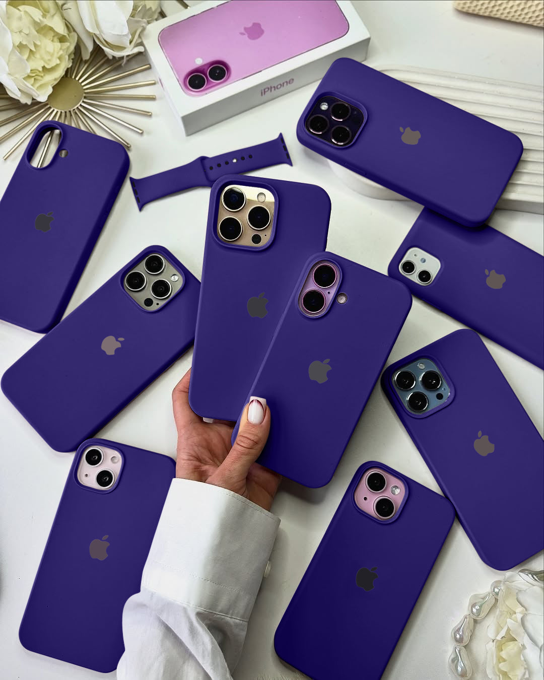 Liquid Silicon iPhone Case - Electric Lavender
