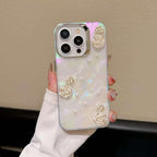 Elegant Pearl & Rose Flower Phone Case – Soft TPU Protective Cover Mobile Case by CoverMeUp