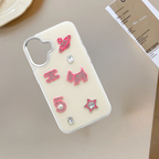 Elegant TPU Phone Case with Metallic Bow Accents – Soft Side Protection Mobile Case by CoverMeUp - Style 3