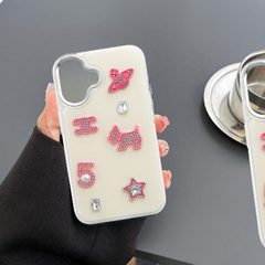 Elegant TPU Phone Case with Metallic Bow Accents – Soft Side Protection