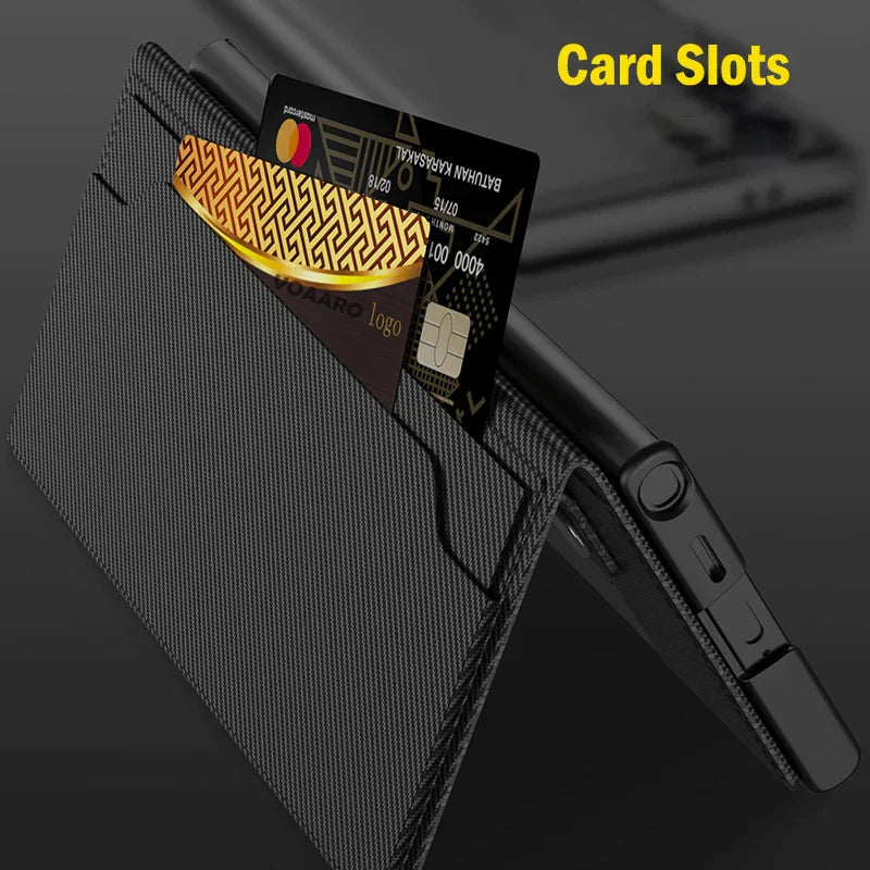 Samsung Galaxy S24 Ultra GKK Clamshell Leather Flip Wallet Case Cover - Black Mobile Case by CoverMeUp - Style 7