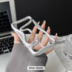 Protective Apple iPhone Back Cover - Serpente Carved Silicone iPhone Case - Style 7