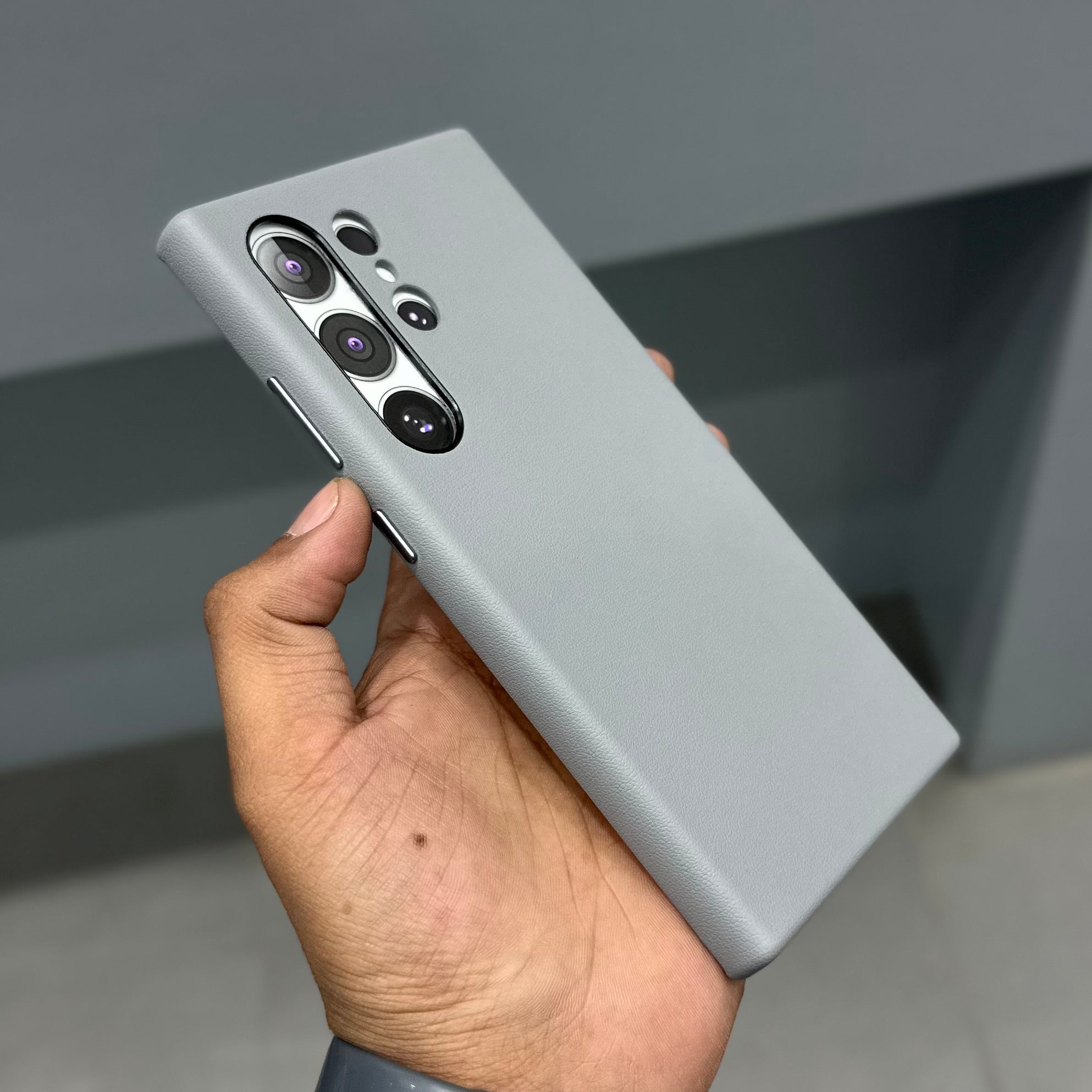 KZDOO NOBLE VEGAN LEATHER CASE - GREY ( No. 3377 ) Mobile Case by CoverMeUp - Style 2