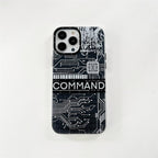 Protective Apple iPhone Back Cover - LYDIA CLASSIC PRINT CASE FOR IPHONE Cyberpunk Labels - Style 6