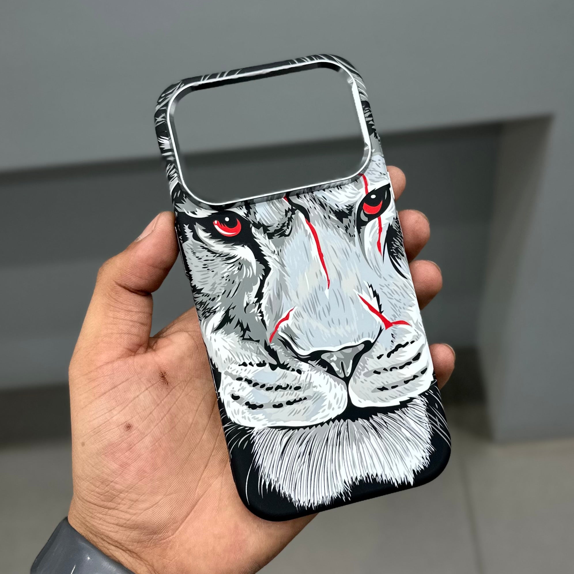 LUXO MAGSAFE CASE - GREY LION ( No. 3657 )