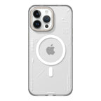 Protective Apple iPhone Back Cover - YOUNGKIT Crystal Anti Yellowing Transparent Case with Thin Metal Front Bumper Case for iPhone 16 Pro Max (Transparent + Natural Titanium)