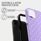 The Lilac Polka Reverie | #1182 Mobile Case by CoverMeUp - Style 6
