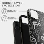The Monochrome Murmur | #1187 Mobile Case by CoverMeUp - Style 7