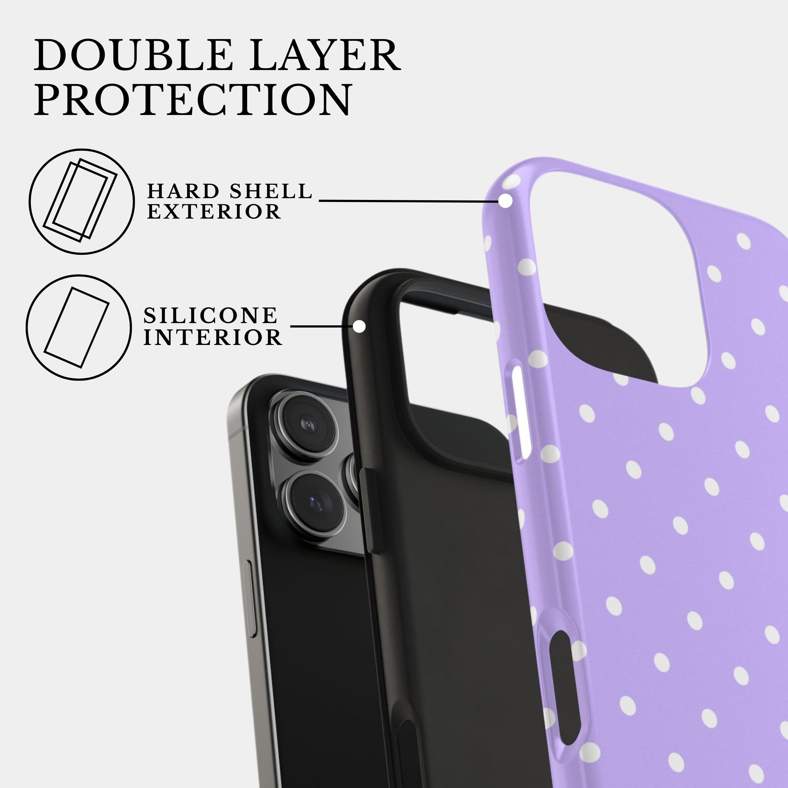 The Lilac Polka Reverie | #1182 Mobile Case by CoverMeUp - Style 5