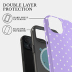 The Lilac Polka Reverie | #1182 Mobile Case by CoverMeUp - Style 3