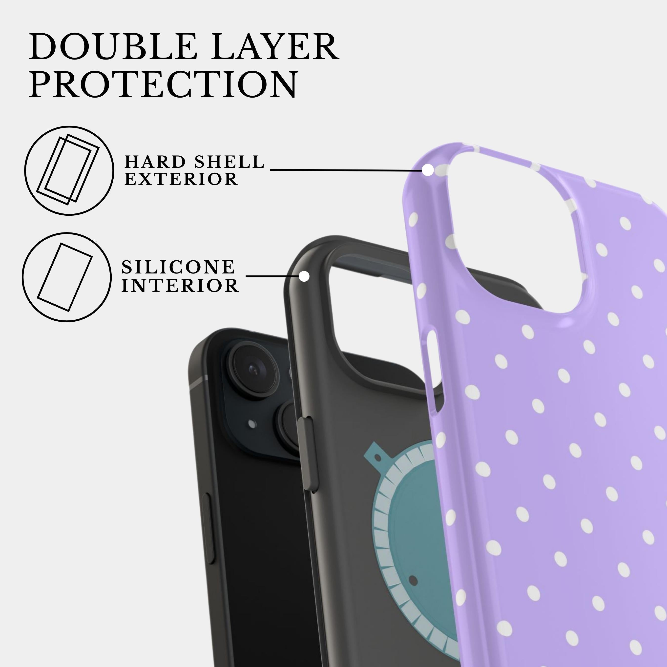 The Lilac Polka Reverie | #1182 Mobile Case by CoverMeUp - Style 3