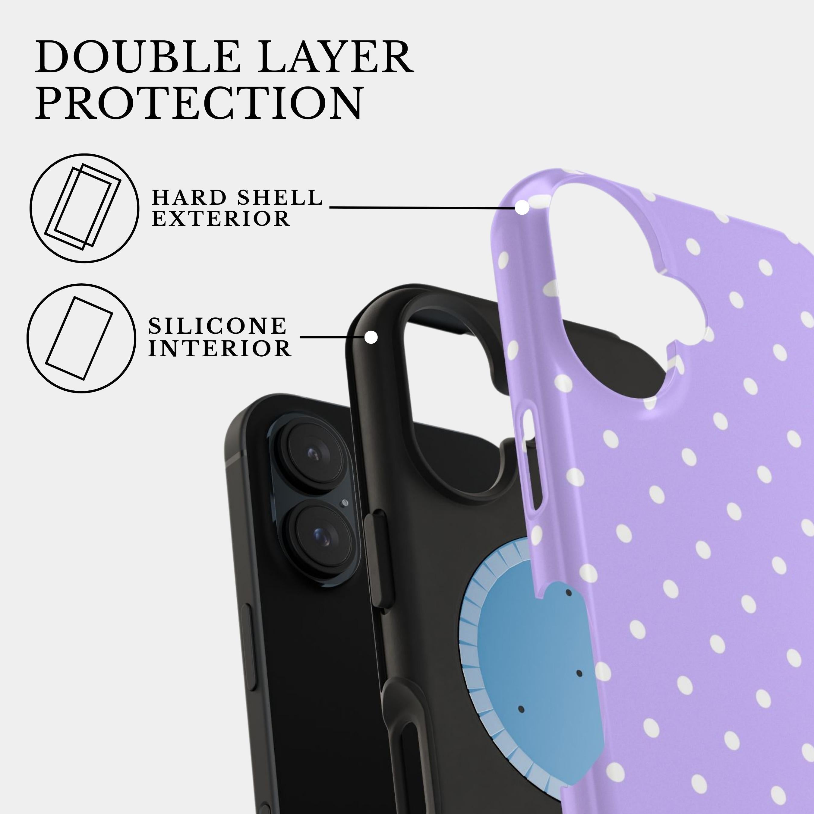 The Lilac Polka Reverie | #1182 Mobile Case by CoverMeUp - Style 4