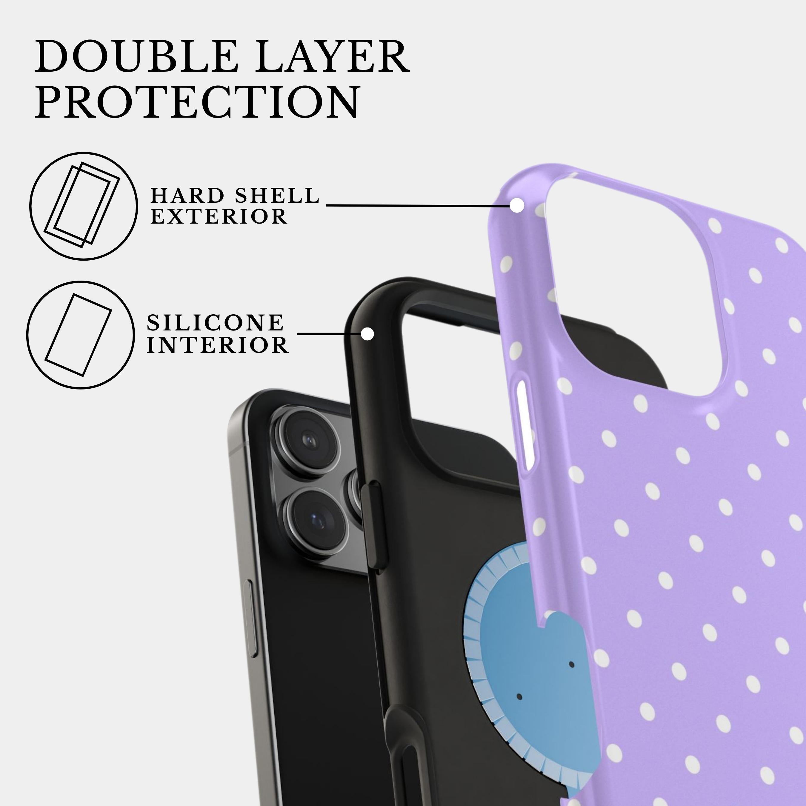 The Lilac Polka Reverie | #1182 Mobile Case by CoverMeUp - Style 2