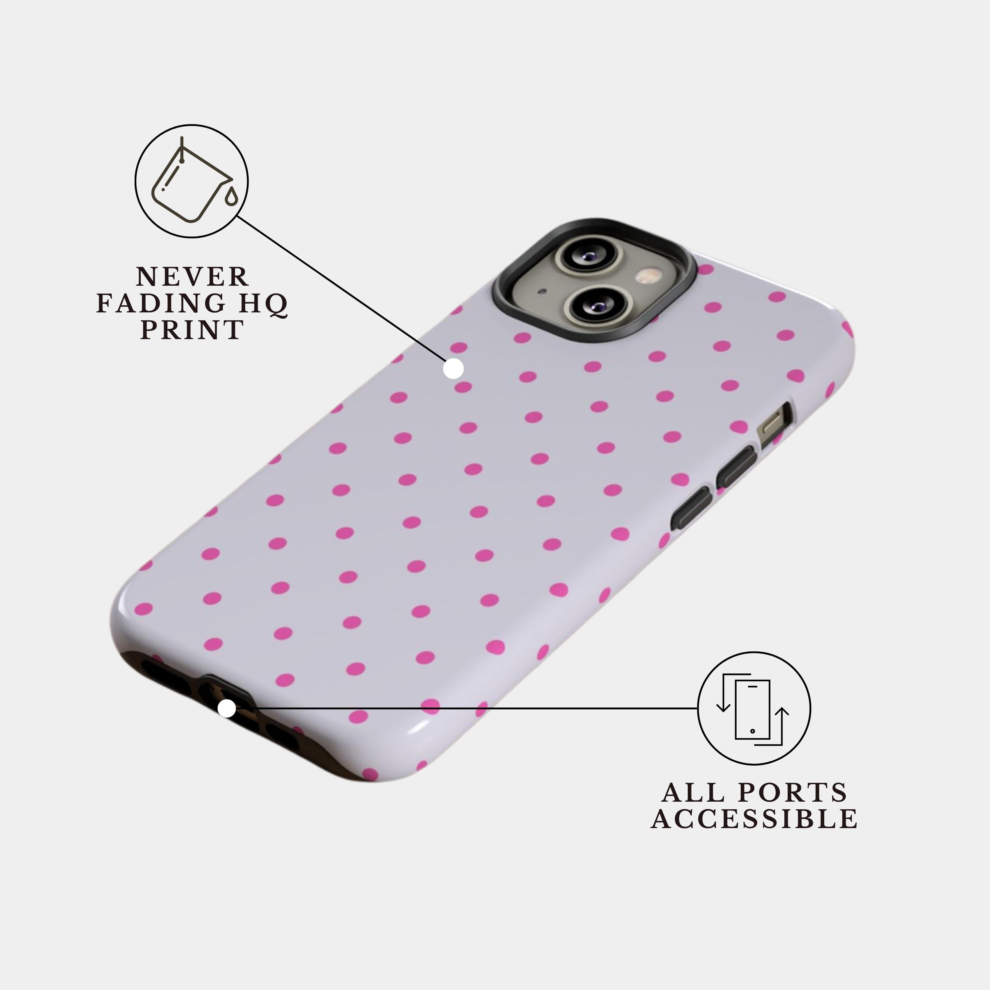 The Pink Polka Society | #1176 Mobile Case by CoverMeUp - Style 10