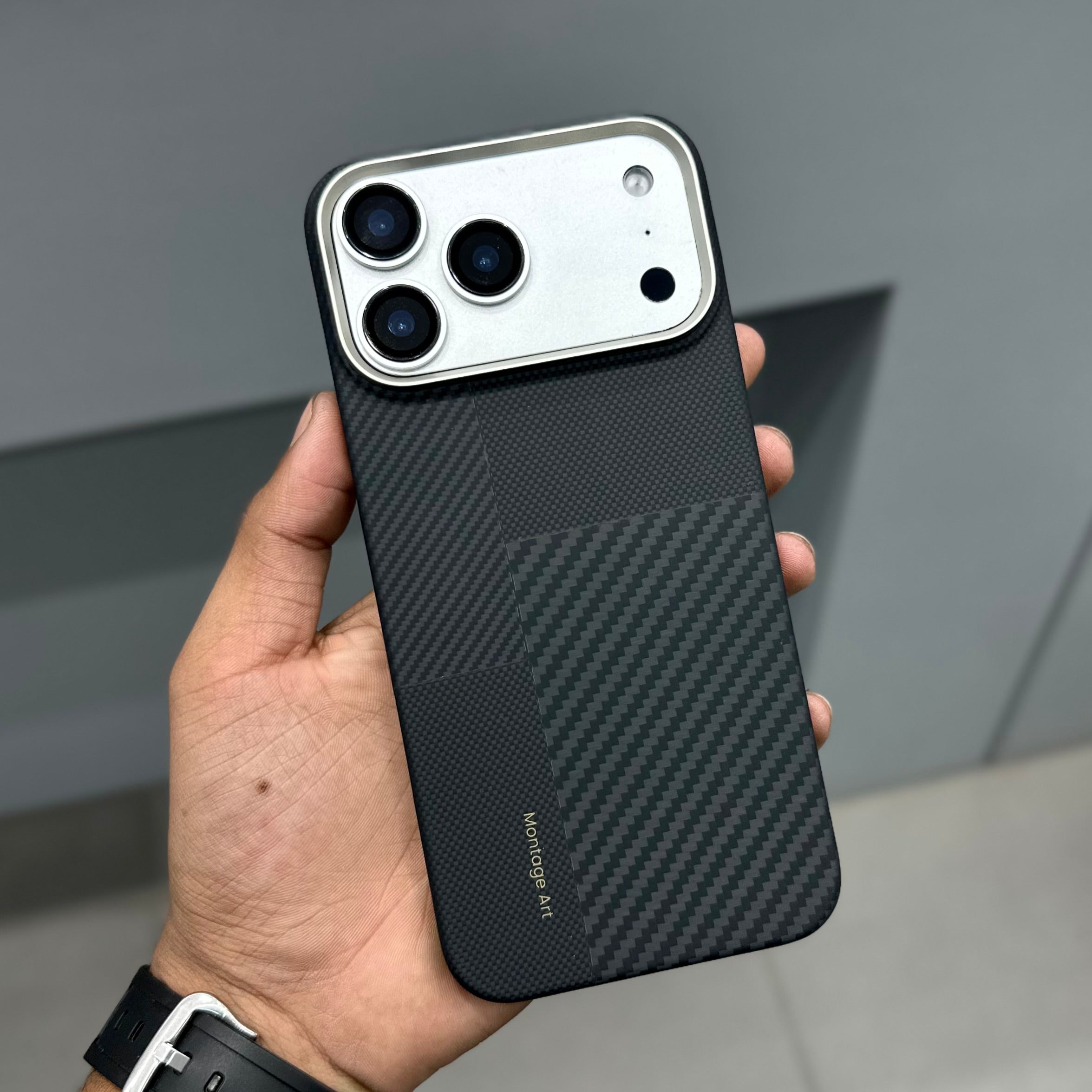 BENKS MONTAGE REAL CARBON CASE MAGSAFE - BLACK ( No. 2831 )