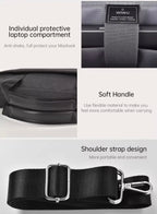 MonoBlack Laptop Bag Mobile Case by CoverMeUp - Style 3