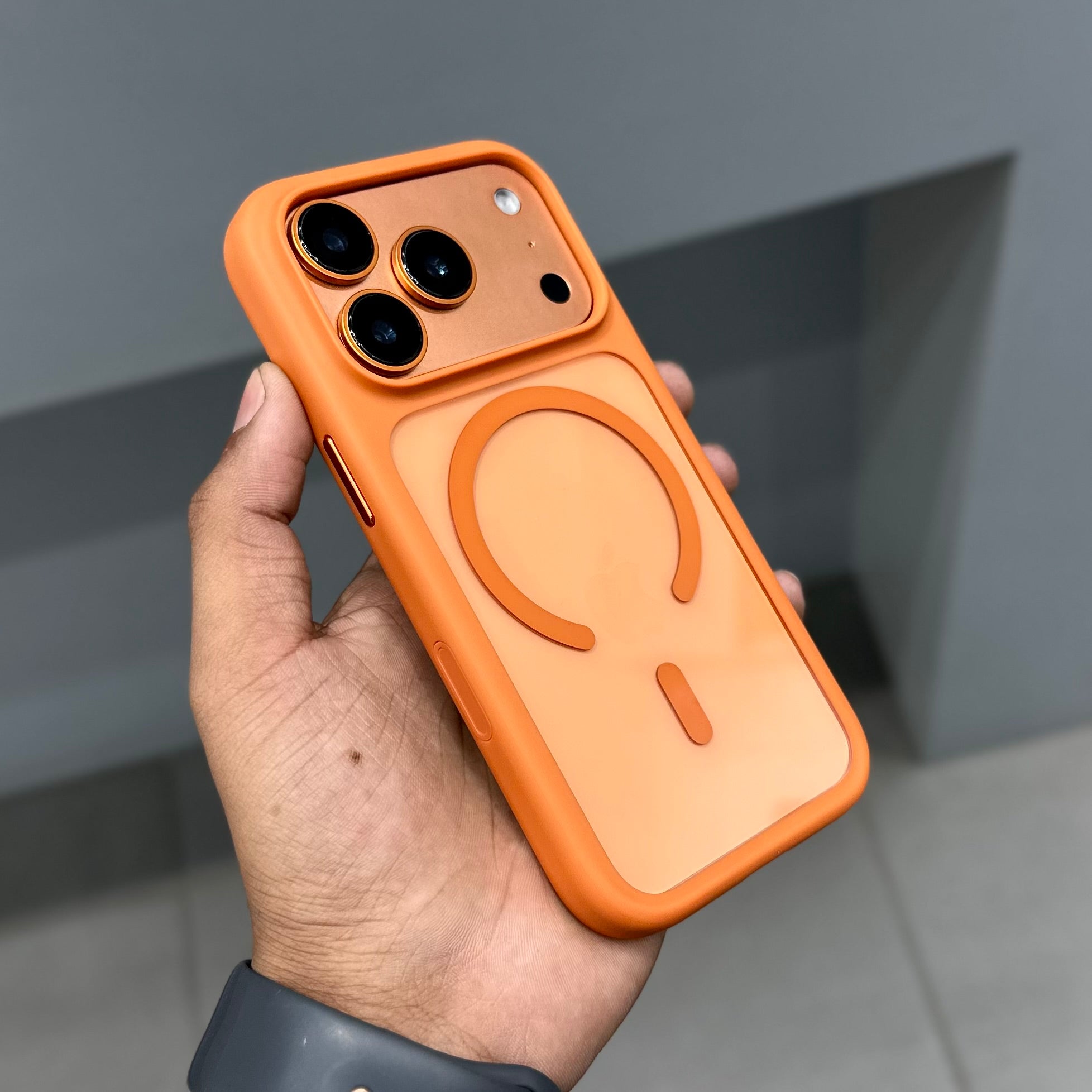 LAZY BOAT UFO CASE WITH MAGSAFE CASE - ORANGE ( No. 2505 ) Mobile Case by CoverMeUp - Style 2