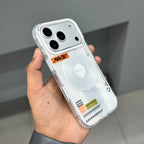 LAZZY BOAT MATRIX SHIELD WITH MAGSAFE CASE - WHITE ( No. 2598 ) Mobile Case by CoverMeUp - Style 2