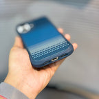 Protective Apple iPhone Back Cover - AeroBlue Carbon MagSafe iPhone 17 Series Case - Style 4