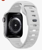 Silicone Wave Textured Apple Watch Strap