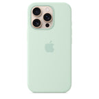 Protective Apple iPhone Back Cover - Logo Silicon Case for iPhone 16 Pro Max (AquaMarine) - Style 2