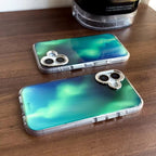 Protective Apple iPhone Back Cover - AuroraGlow Glitter iPhone Case - Style 2