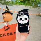 Protective Apple iPhone Back Cover - Cute 3D Ghost Silicon Case for iPhone - Style 5