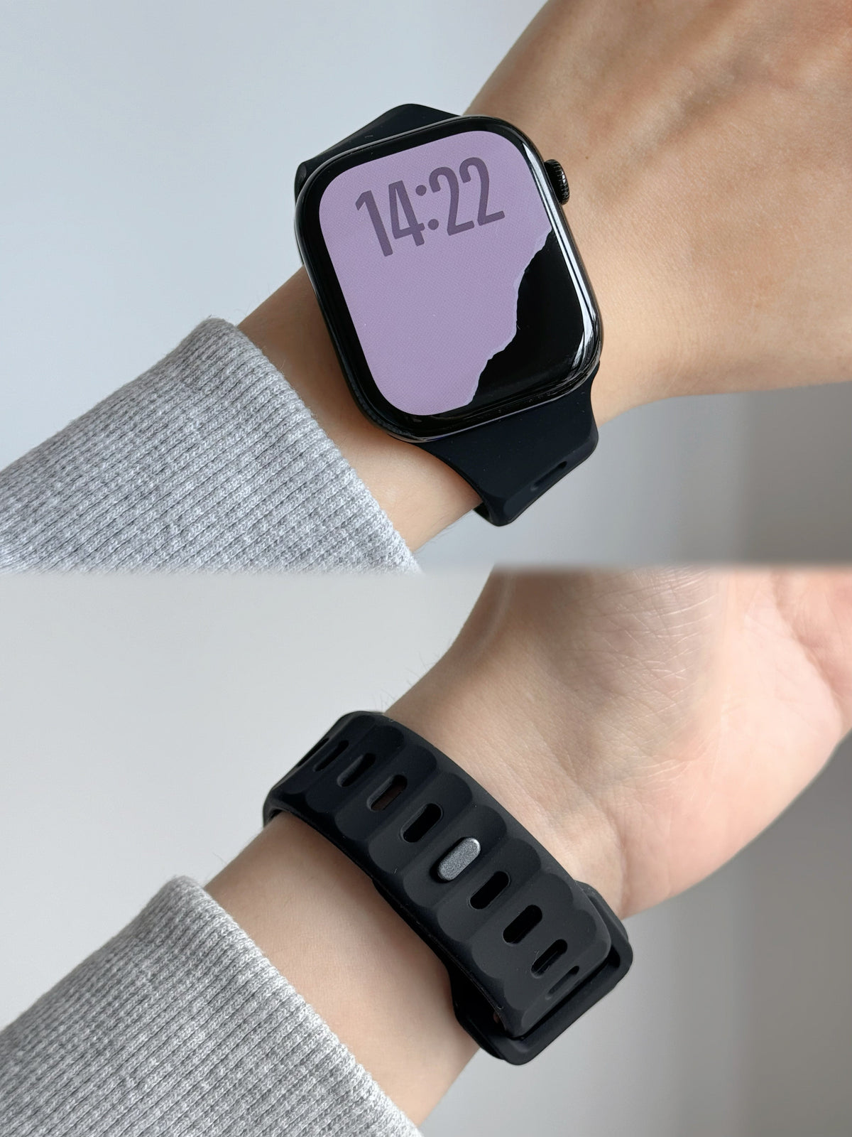 New Style Silicon Watch Band 44/45/46/49 mm (Black)