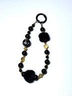 Black Bling Phone Charm Strap Mobile Case by CoverMeUp
