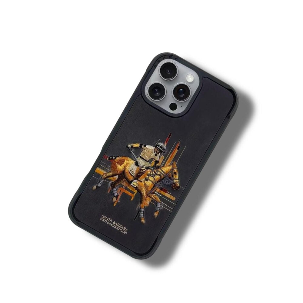 Protective Apple iPhone Back Cover - Premium Embroidered iPhone Case - Style 2