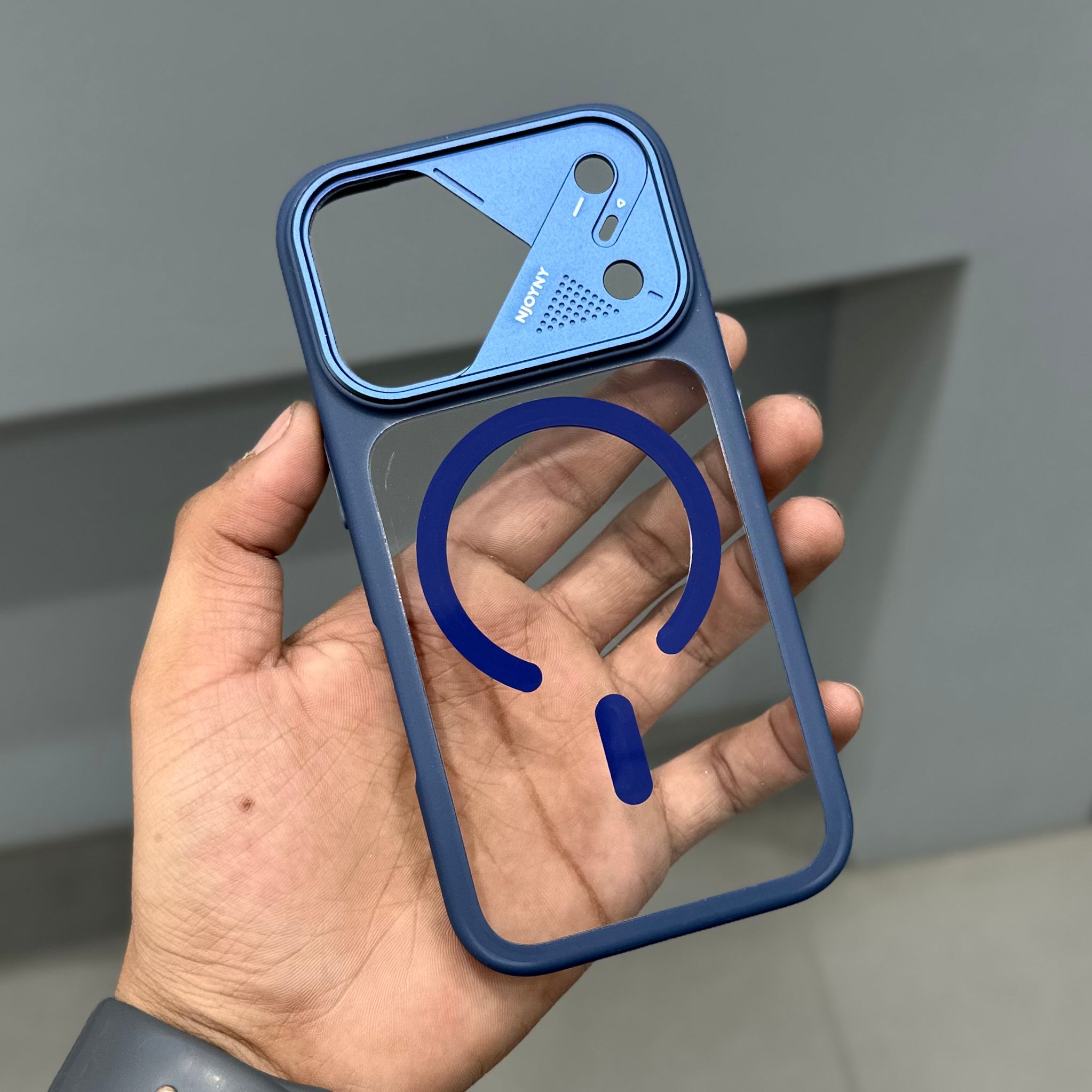 NY ARMOR X MAGSAFE CASE - BLUE ( No. 3050 ) Mobile Case by CoverMeUp - Style 4