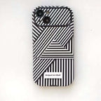 Protective Apple iPhone Back Cover - 3D Effects Striped Art Case for iPhone 14 Pro
