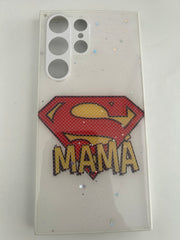 Glitter Printed Silicon Hard Case for Samsung Galaxy S23 Ultra