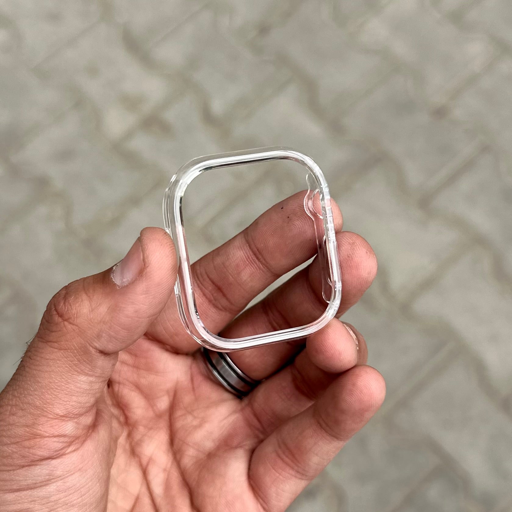 iWatch Bumper Case Without Glass- Transparent Glossy ( No.1357 ) Mobile Case by CoverMeUp - Style 3