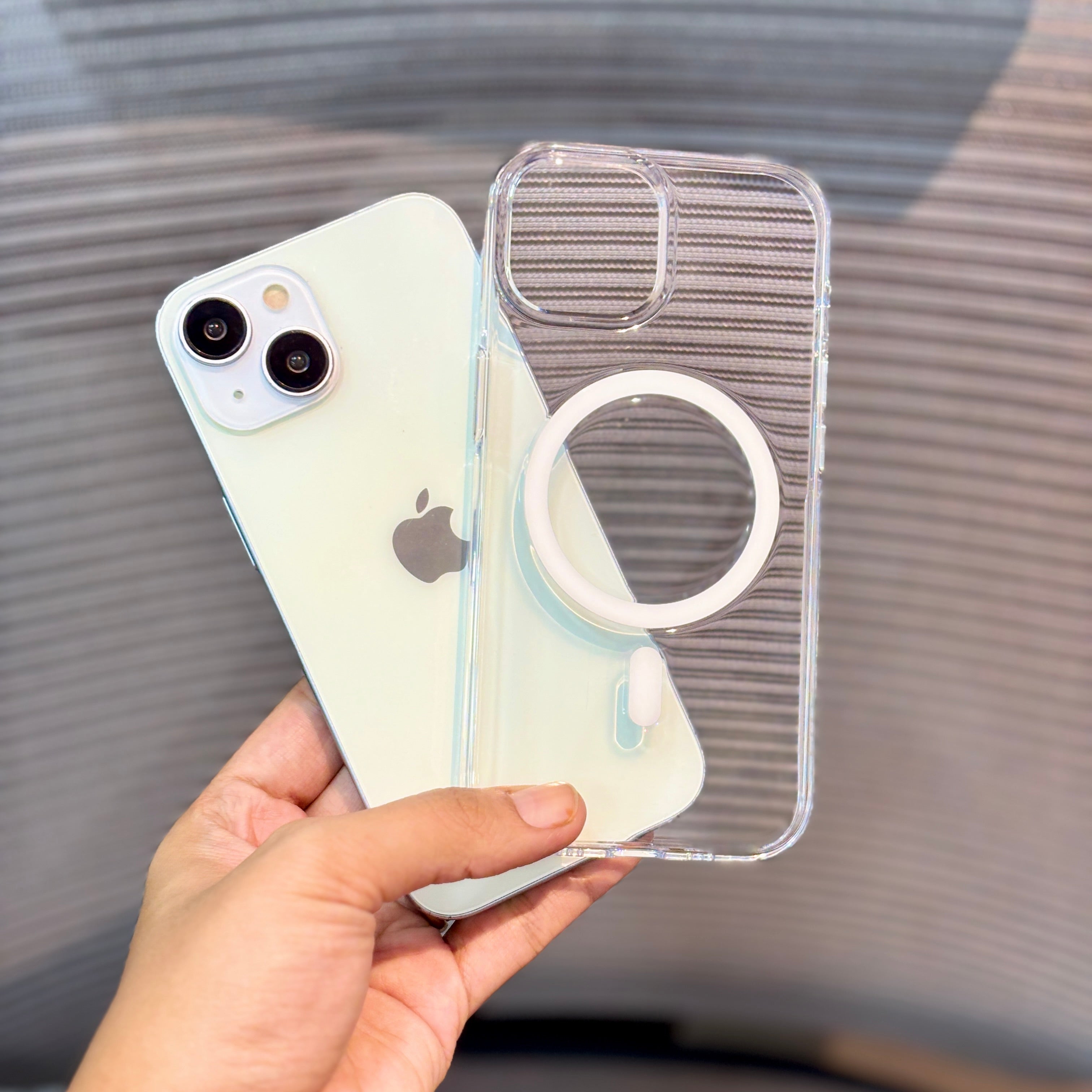 Protective Apple iPhone Back Cover - ClearGuard Metal MagSafe iPhone 16 Pro Max Case - Style 7