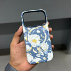 ONE GIF FLORAL EMPRESS EDITION MAGSAFE CASE - BLUE WHITE ( No. 4052 )