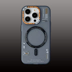 Protective Apple iPhone Back Cover - Frosted Magnetic Shell UV Hybrid Case for iPhone - Style 9