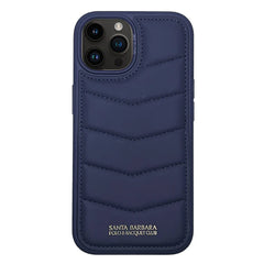 Santa Barbara Polo & Racquet Club Luxury Clyde Series Leather Case for iPhone 15 Pro Max