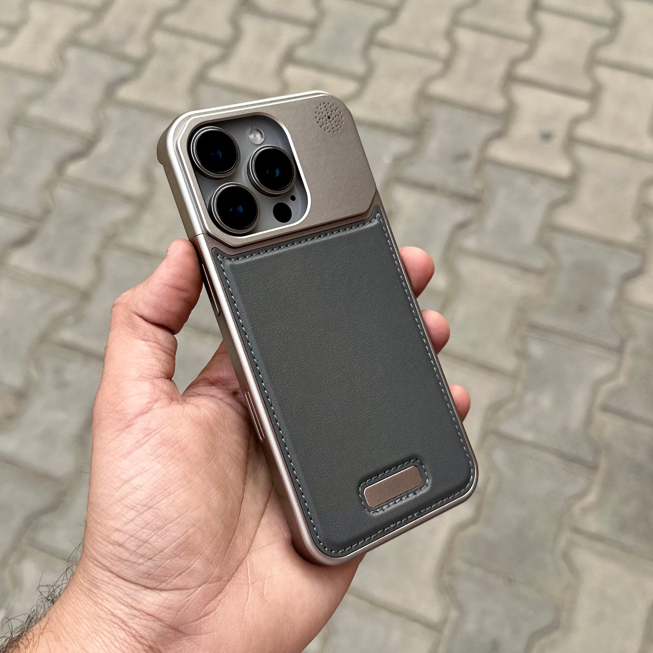 Metal Vegon Leather Case ( No. 1426 ) Mobile Case by CoverMeUp - Style 7