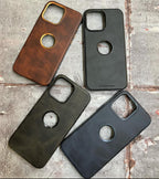 PULOKA SOLEMN LOGO CUT GENIUNE LEATHER CASE Mobile Case by CoverMeUp