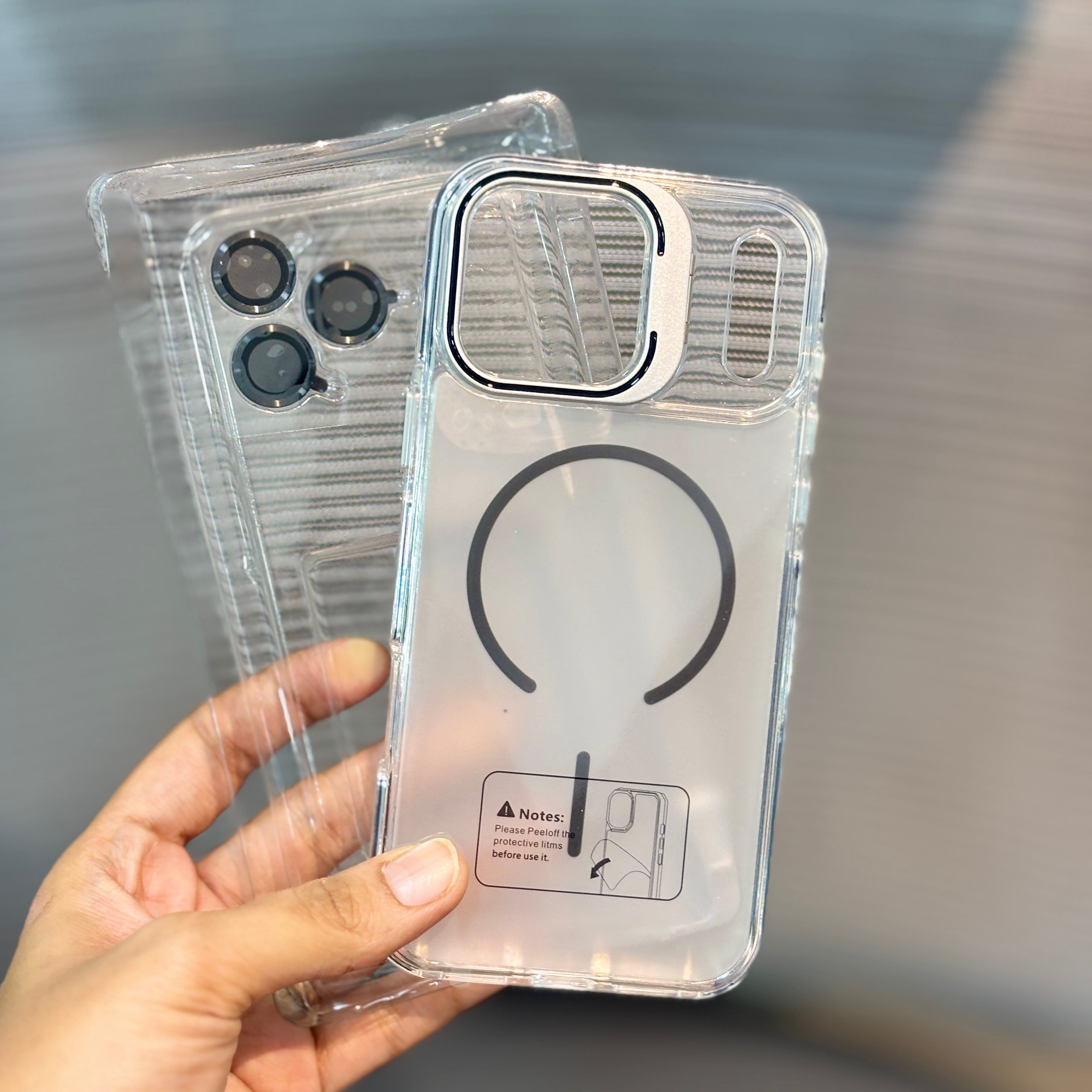 Protective Apple iPhone Back Cover - FrostStand MagSafe iPhone 16 Series Case - Style 10