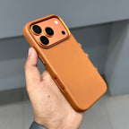 JTP LEATHER MAGSAFE CASE - BROWN ( No. 3030 ) Mobile Case by CoverMeUp - Style 3