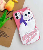 Protective Apple iPhone Back Cover - Cat Style Silicon Case for iPhone