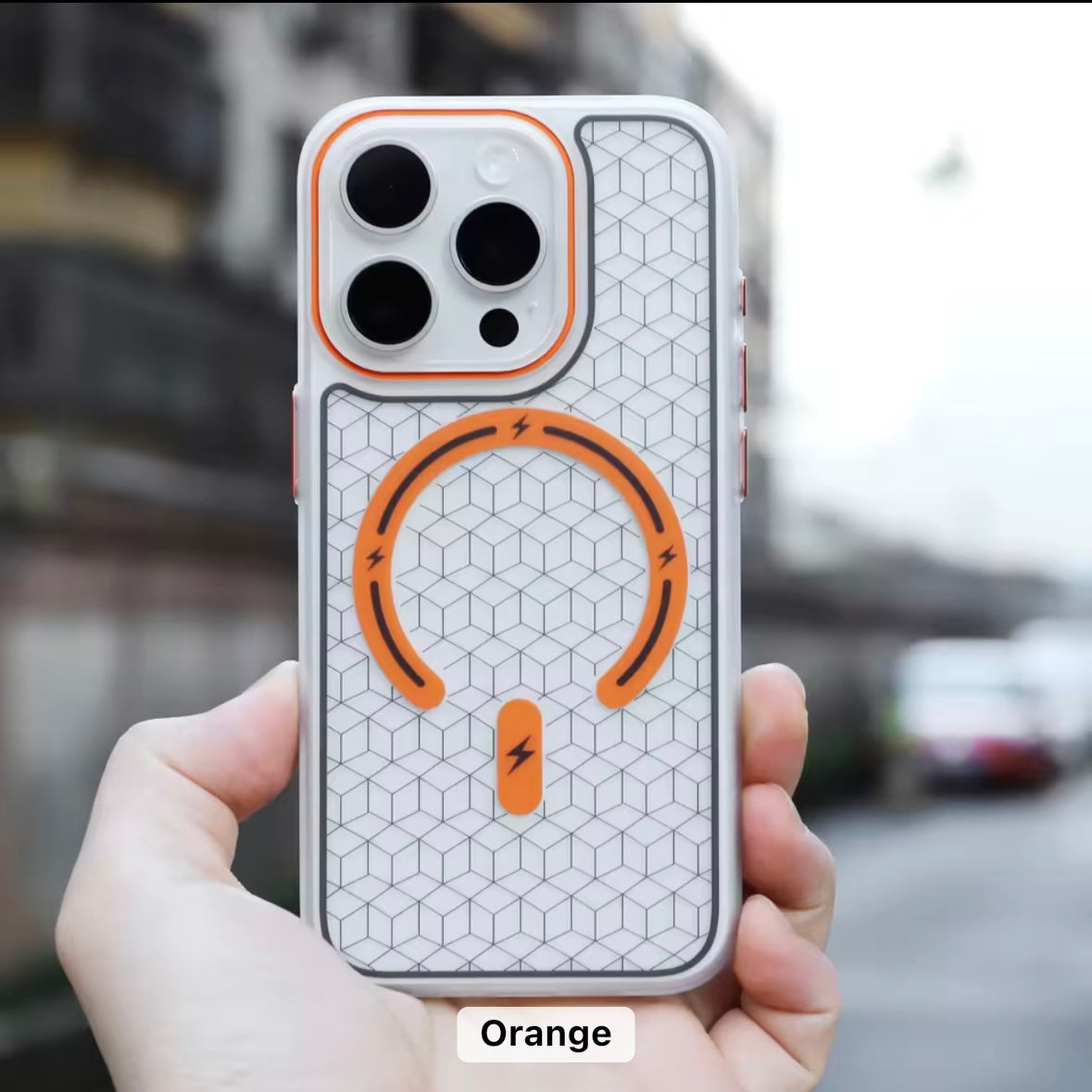 Protective Apple iPhone Back Cover - MagSafe Printed Matte Hard Case for iPhone - Style 5