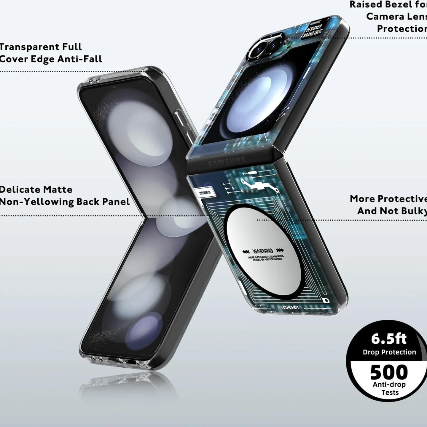 Circuit Board Futuristic Case for Samsung Galaxy Z FLIP 6