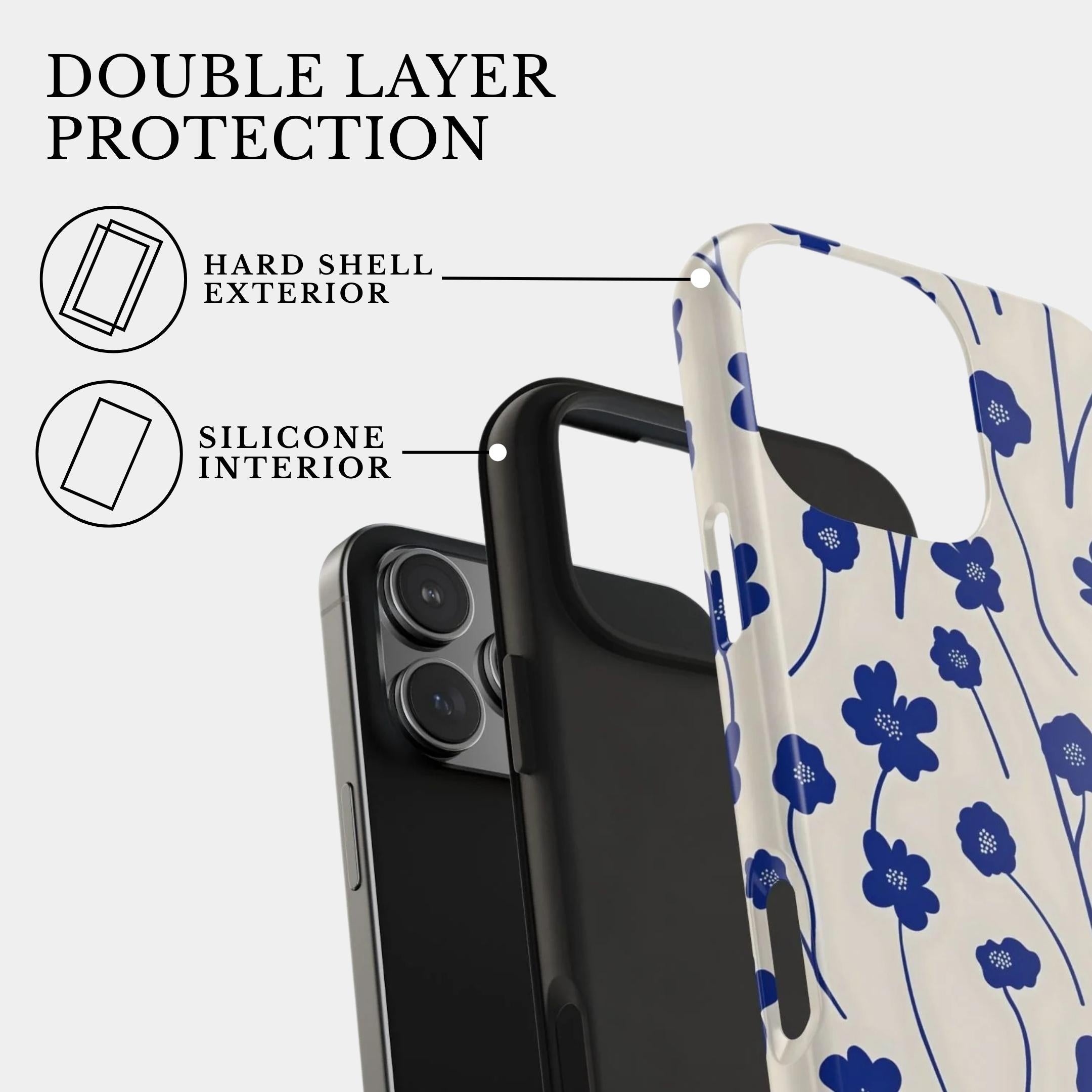 The Cobalt Feathers | #1062 Mobile Case by CoverMeUp - Style 2