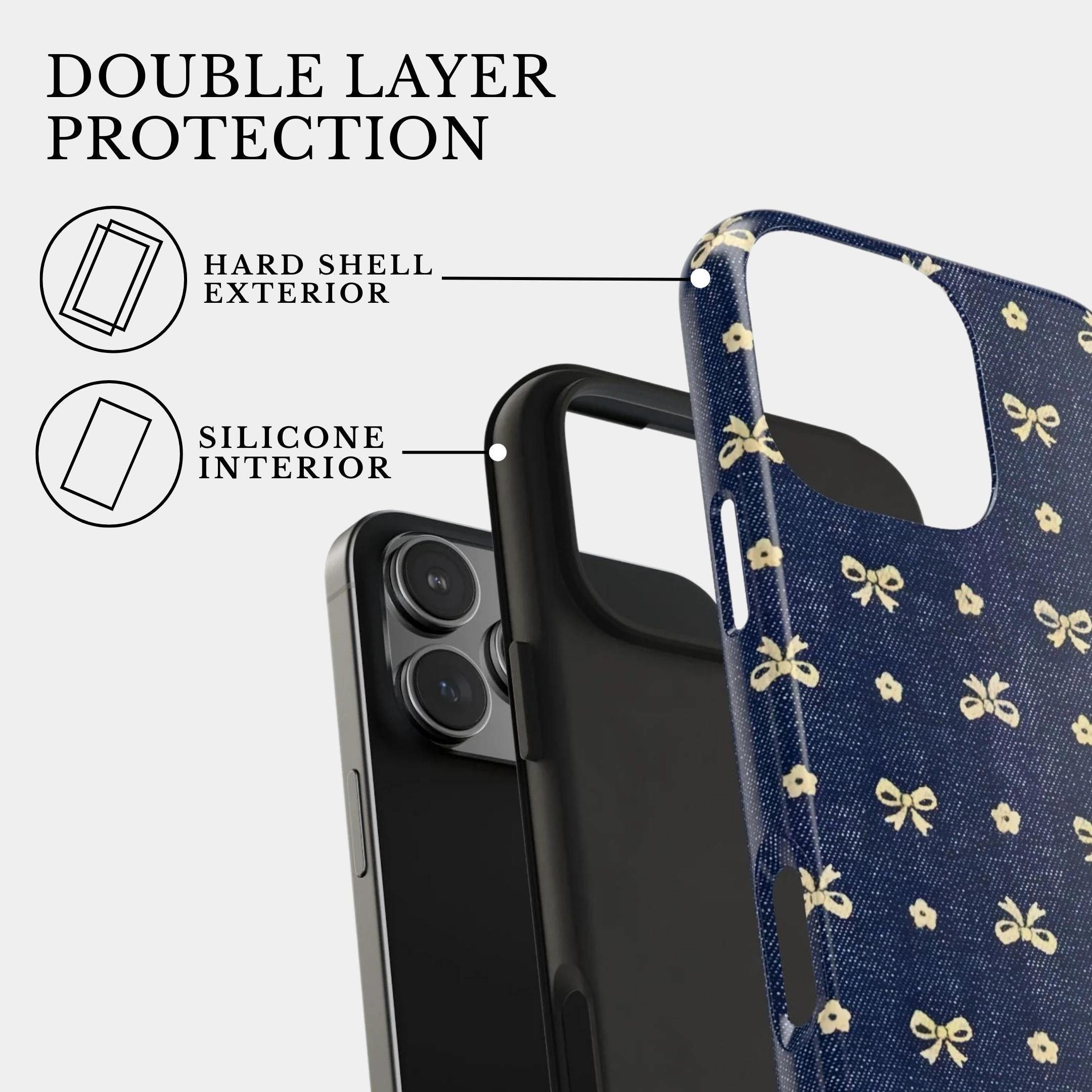 The Denim Blossoms | #1150 Mobile Case by CoverMeUp - Style 2